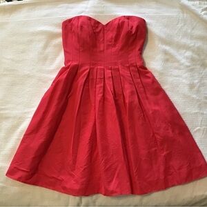 J. Crew Vibrant Strapless Dress